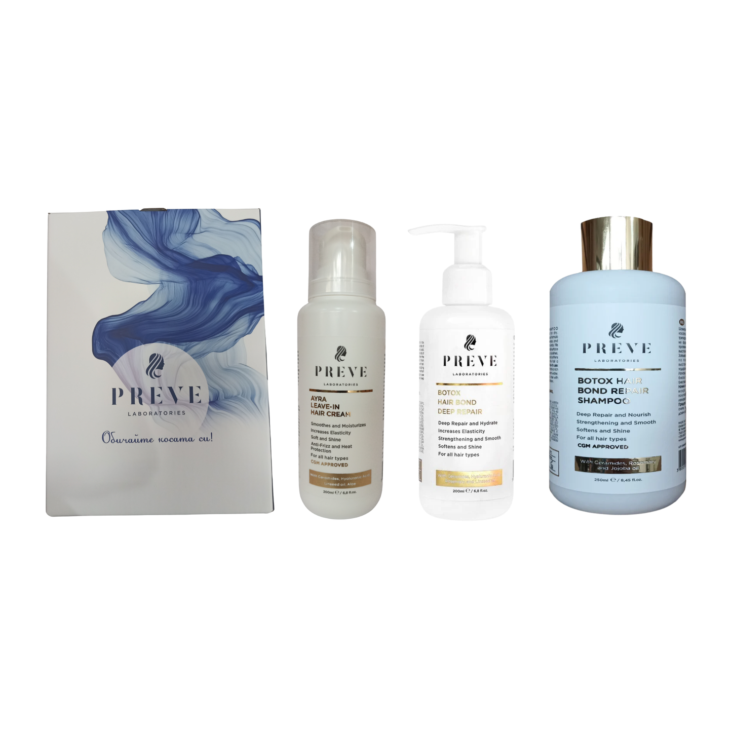 Комплект за дълбоко възстановяване и овлажняване на суха и увредена коса с Botox ефект